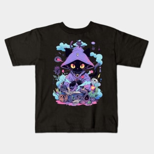 Cat spellcaster Kids T-Shirt